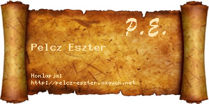 Pelcz Eszter névjegykártya